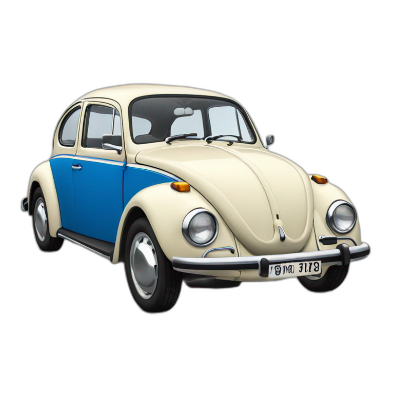 vw 1303 beetle blue emoji