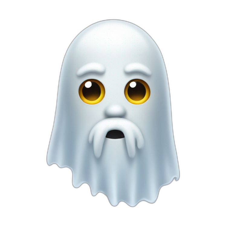 A ghost with a beard emoji