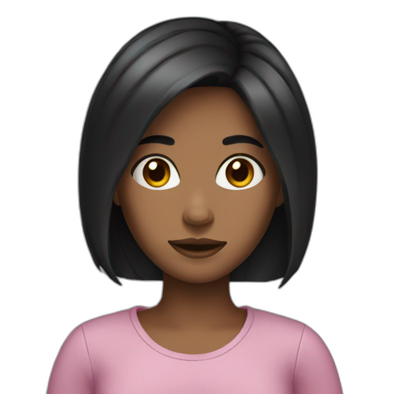 girl with dark hair emoji