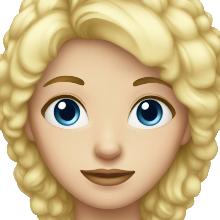 blonde blue eye mom emoji
