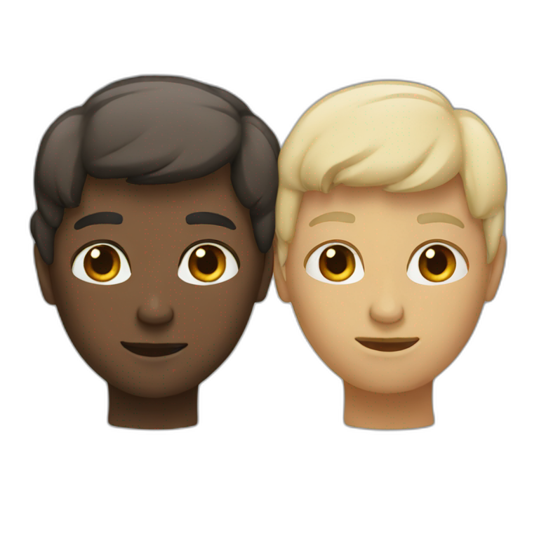 two heads in one emoji