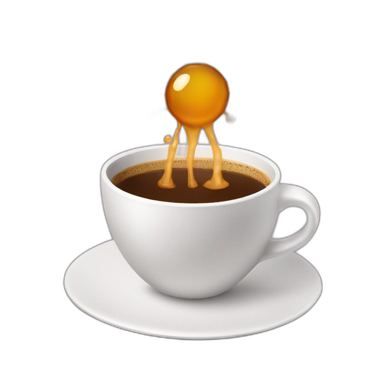 corona virus drinking coffee emoji