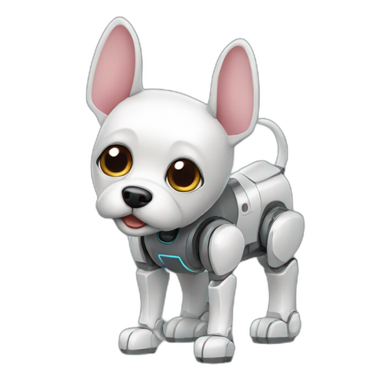 robotic animatronic tiny dog emoji