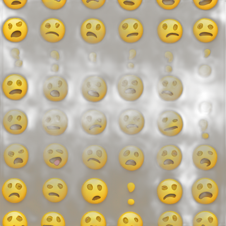 Basic yellow emoji with question marks emoji