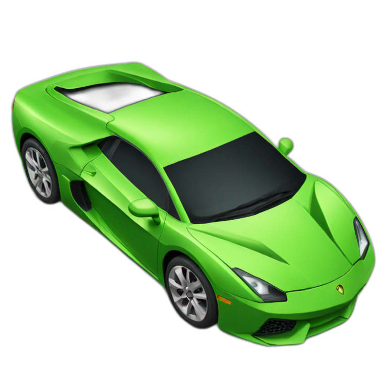 exotic green car emoji