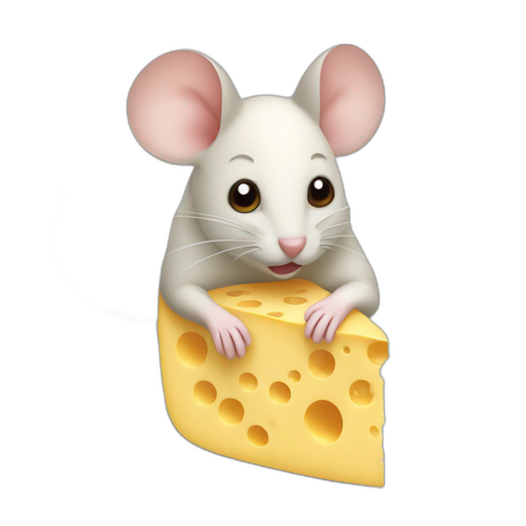 mouse made of cheese emoji