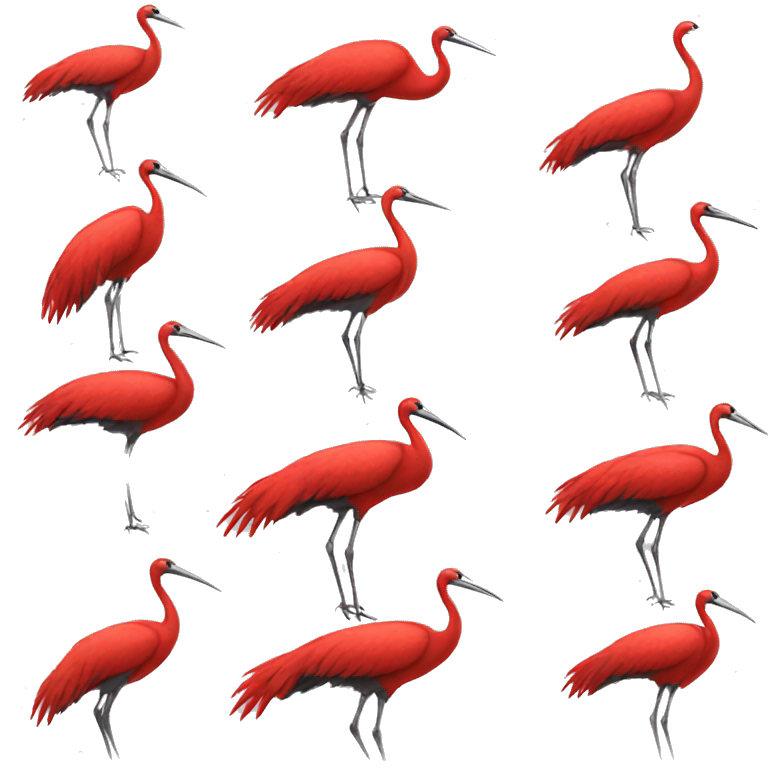  crimson cranes emoji