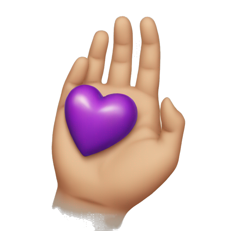 holding heart charity emoji