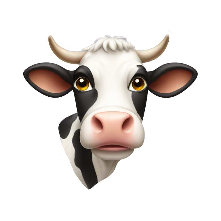 A cow emoji
