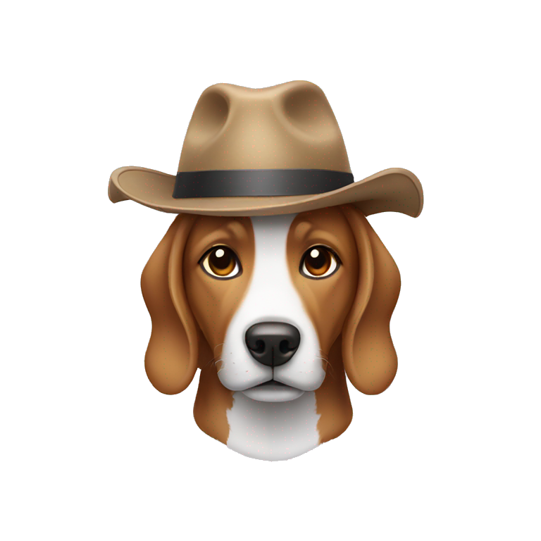 Dog wearing hat  emoji