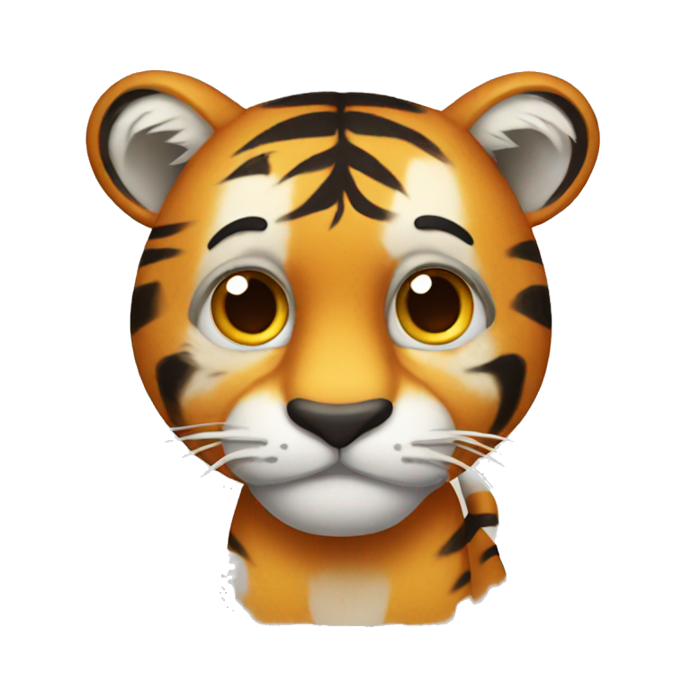 kind tiger emoji