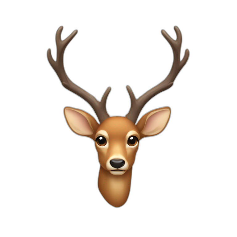 deer horns on the head emoji