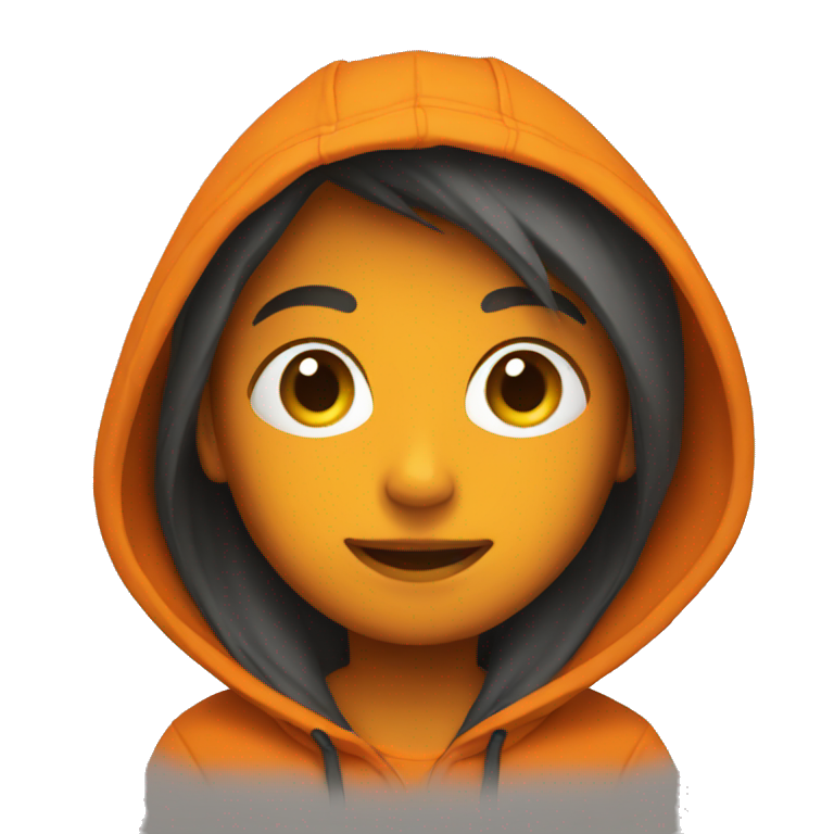Orange hoodie  emoji