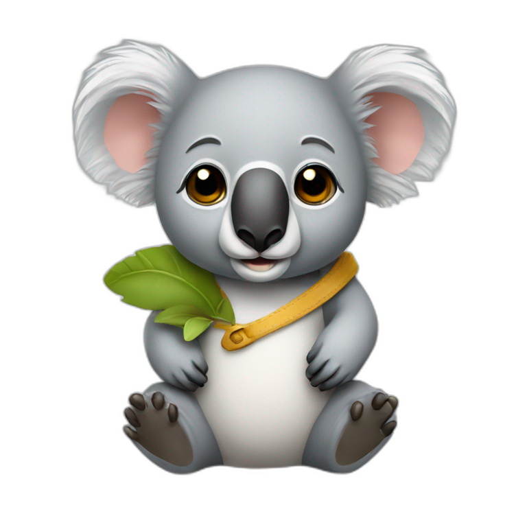 koala designer work emoji