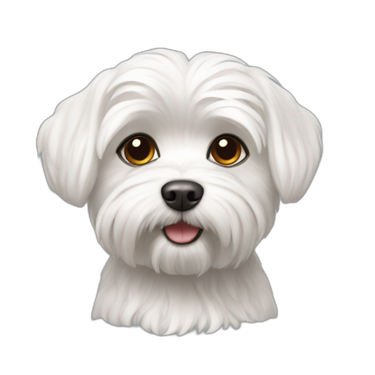 Maltese dog emoji
