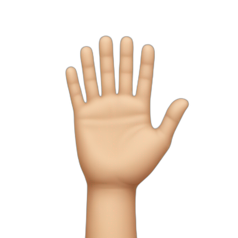 talk to the hand emoji
