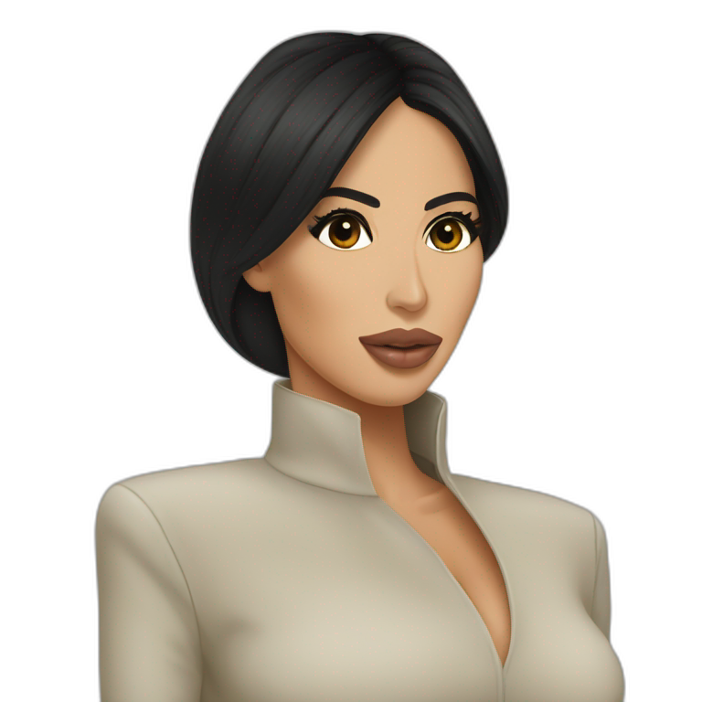Kim Kardashian avec une grosse bite emoji