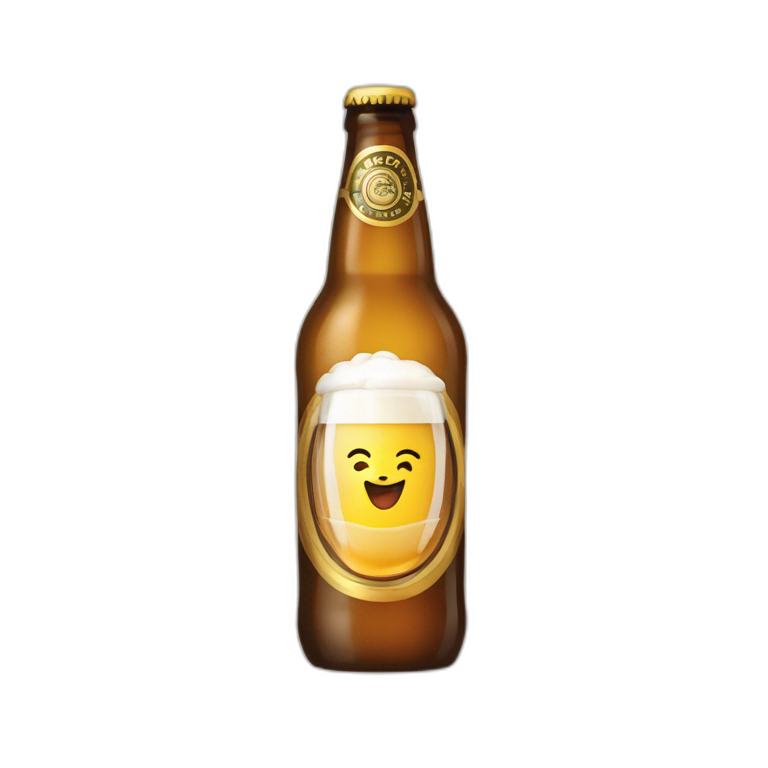 Chat qui boit de la bière emoji
