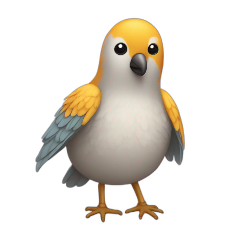 bird with pajamas emoji