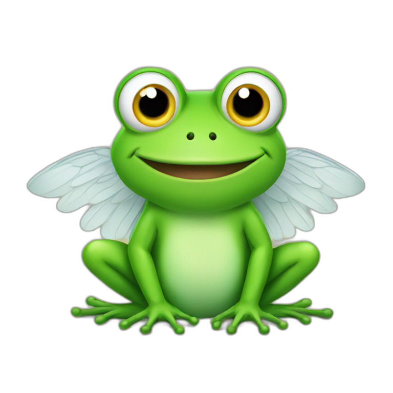 a frog with wings emoji