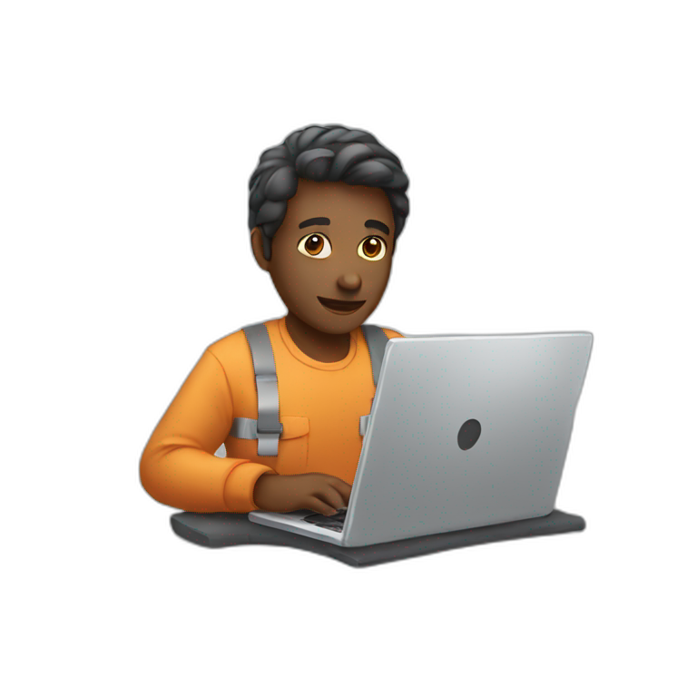 working on laptop emoji