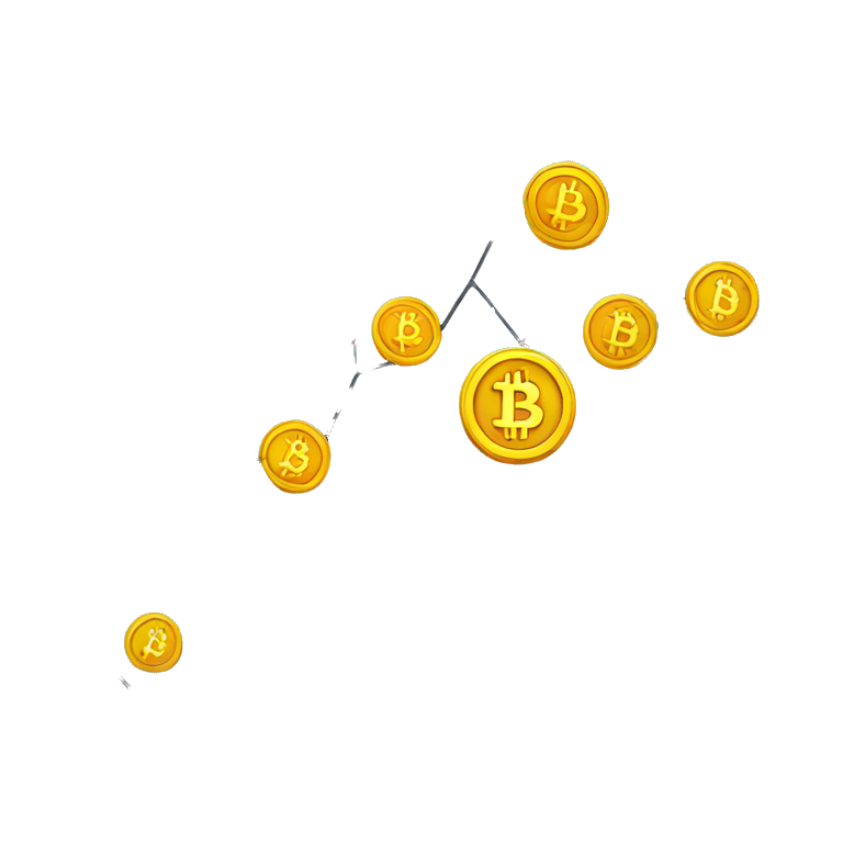 bitcoin chart going up  emoji