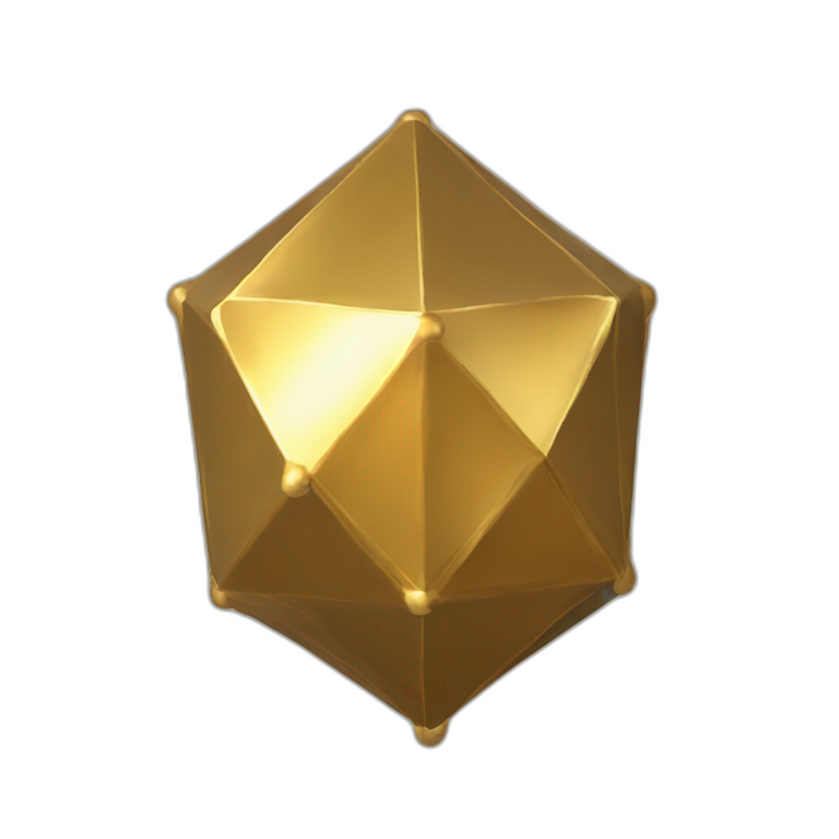 Golden Icosahedron 20 emoji