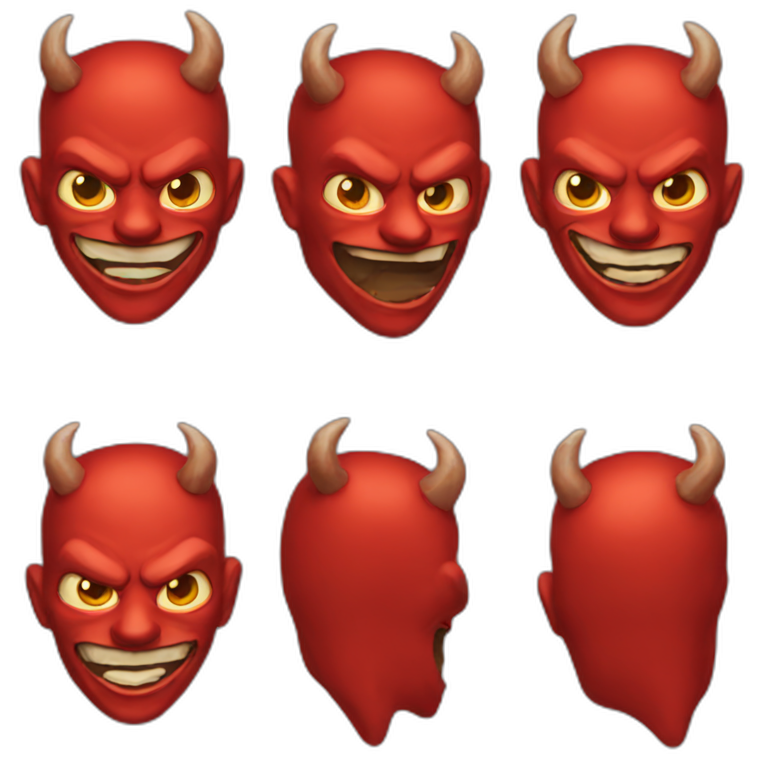 Red devil emoji