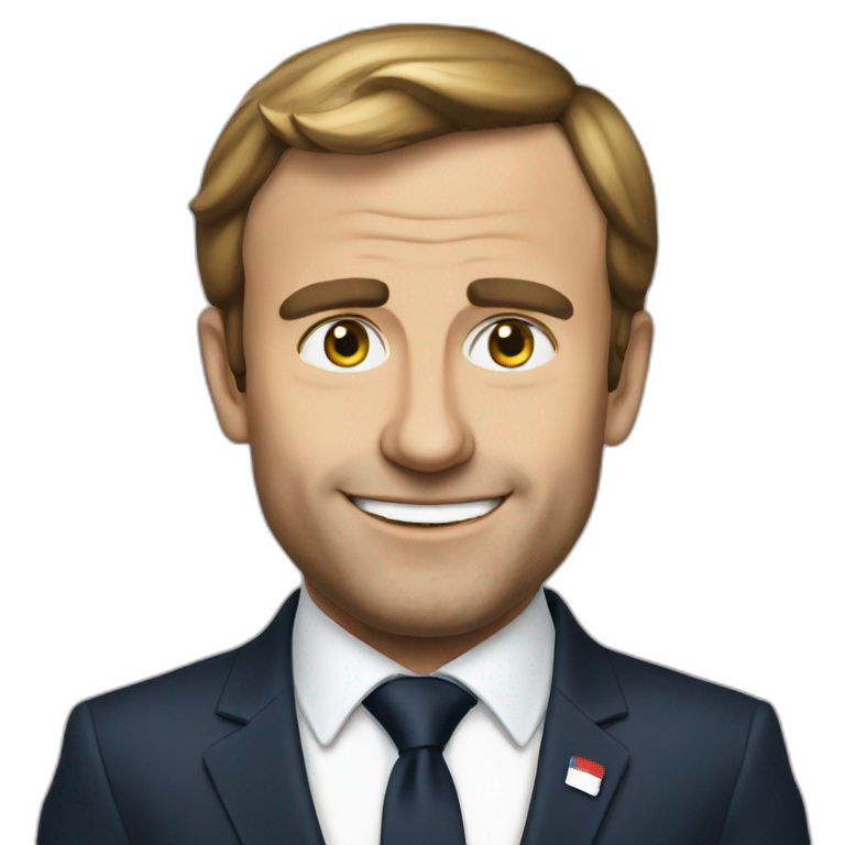 Macron en slip emoji