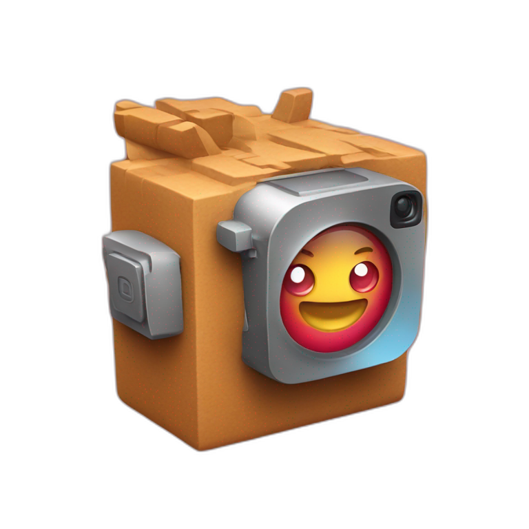 Instagram 3D logo emoji