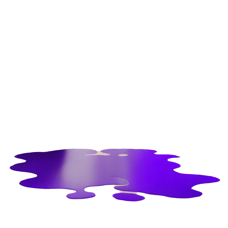 purple paint splashed on the floor emoji
