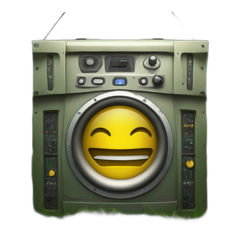 Large soundsystem in the grass emoji