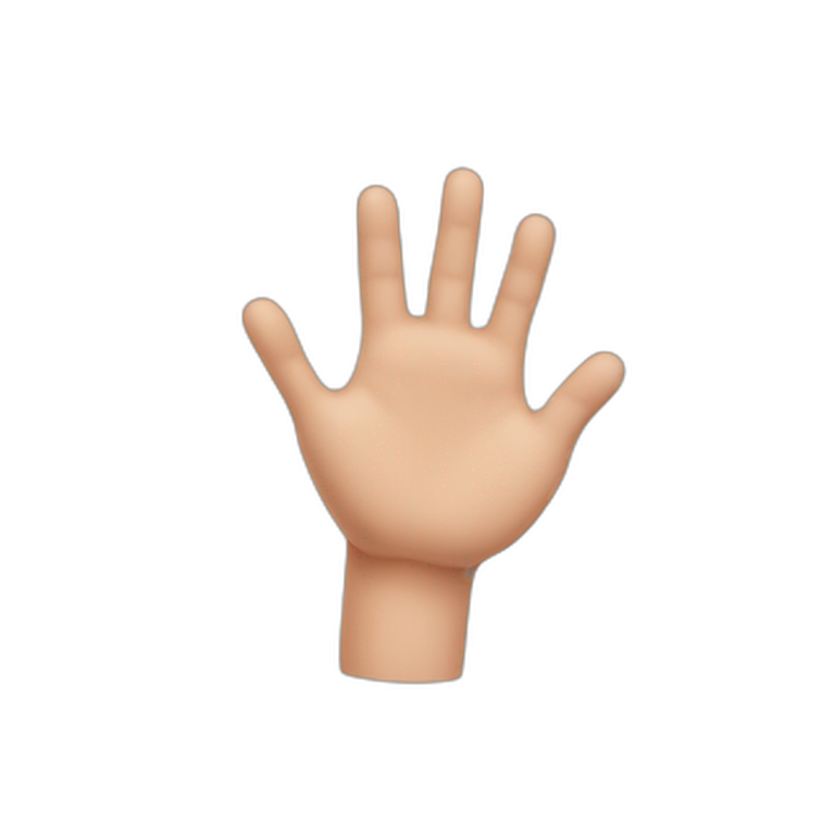 heart of fingers emoji