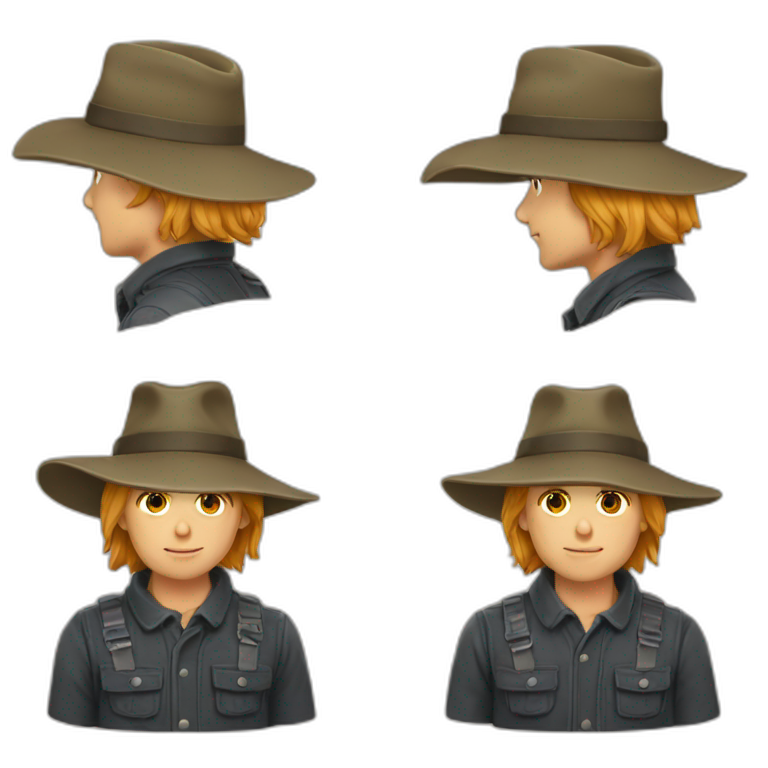 Broholmer mit Hut emoji