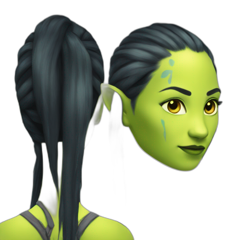 An Avatar Na'vi girl emoji