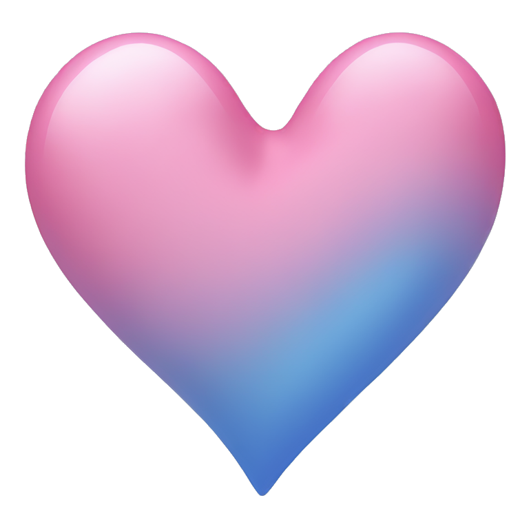 Pink and blue heart  emoji