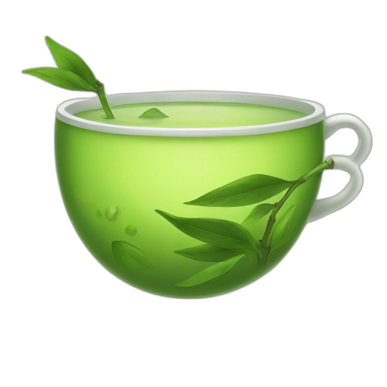 Japanese green tea emoji