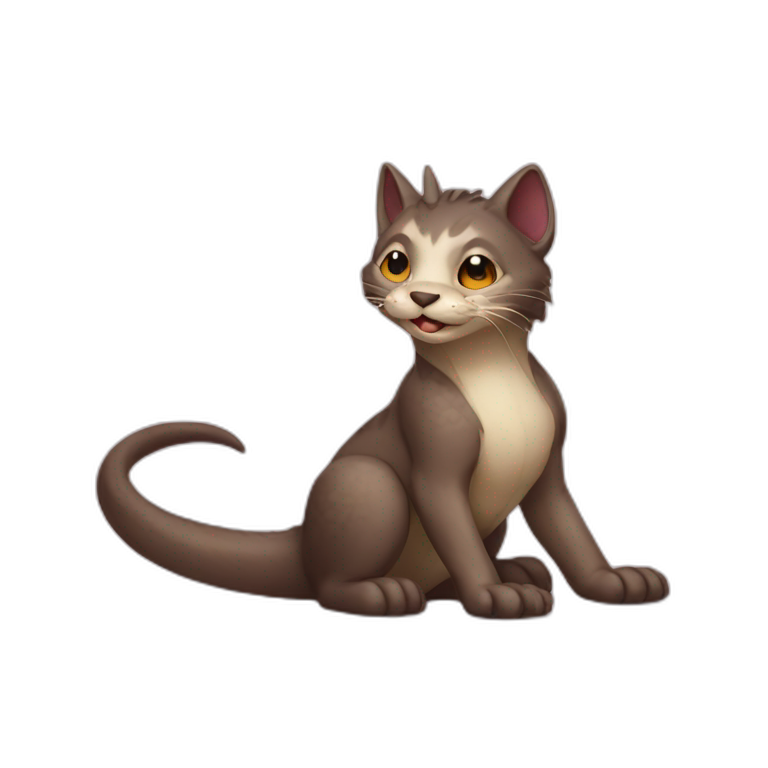Dragon cat otter emoji