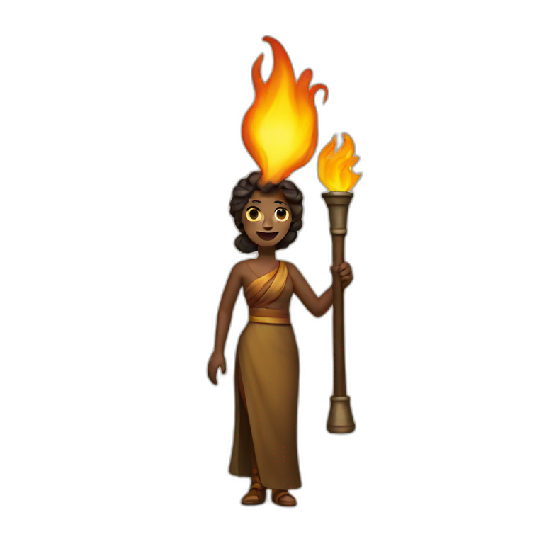 Torch lady emoji