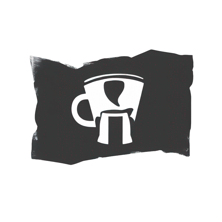 minimalistic coffee shop logo concept emoji