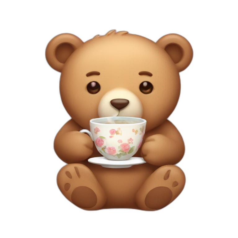 sleepytime tea bear emoji
