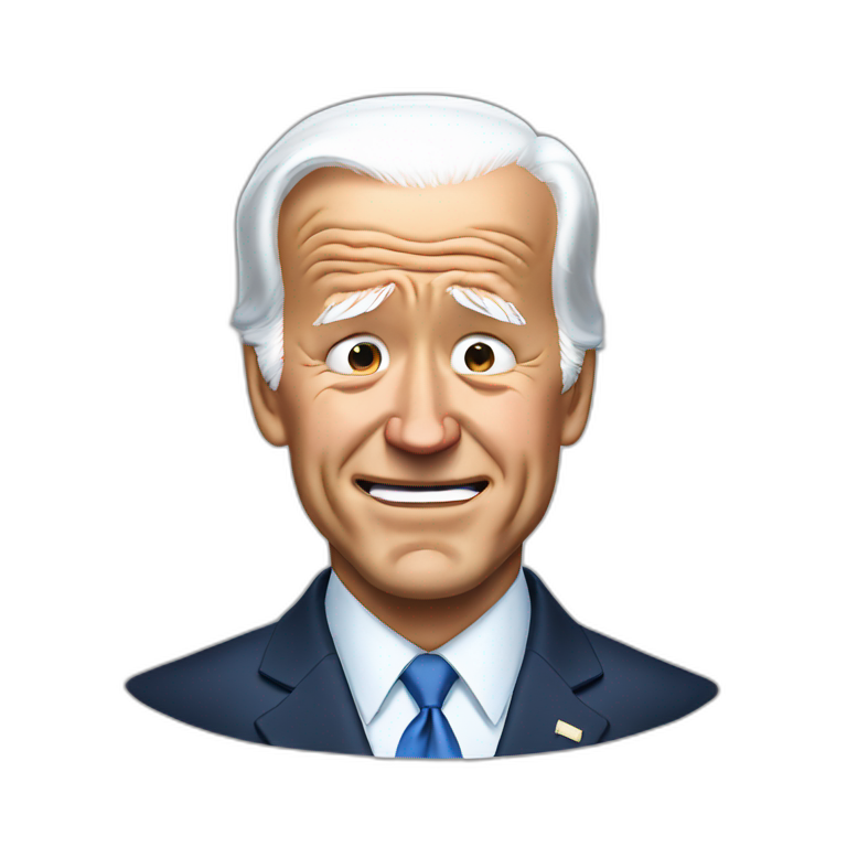 Joe Biden sobbing and crying emoji