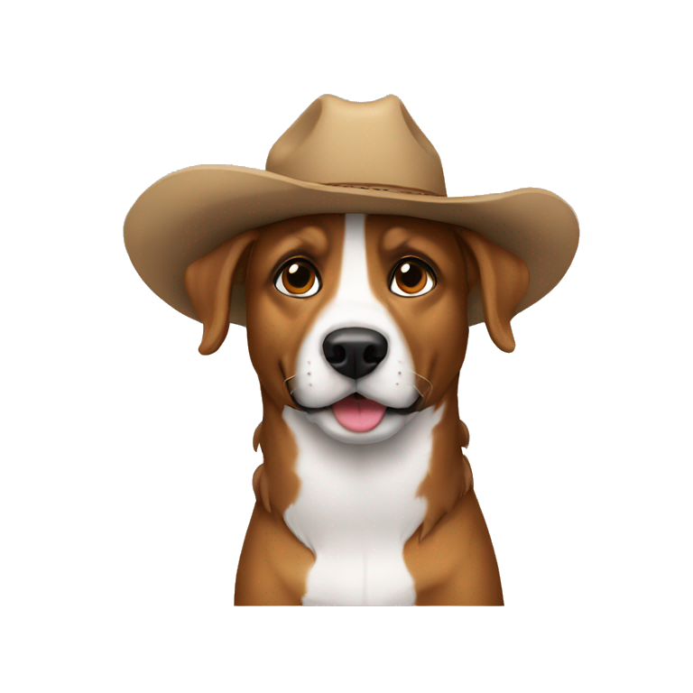 Dog dog dog dog cowboy emoji