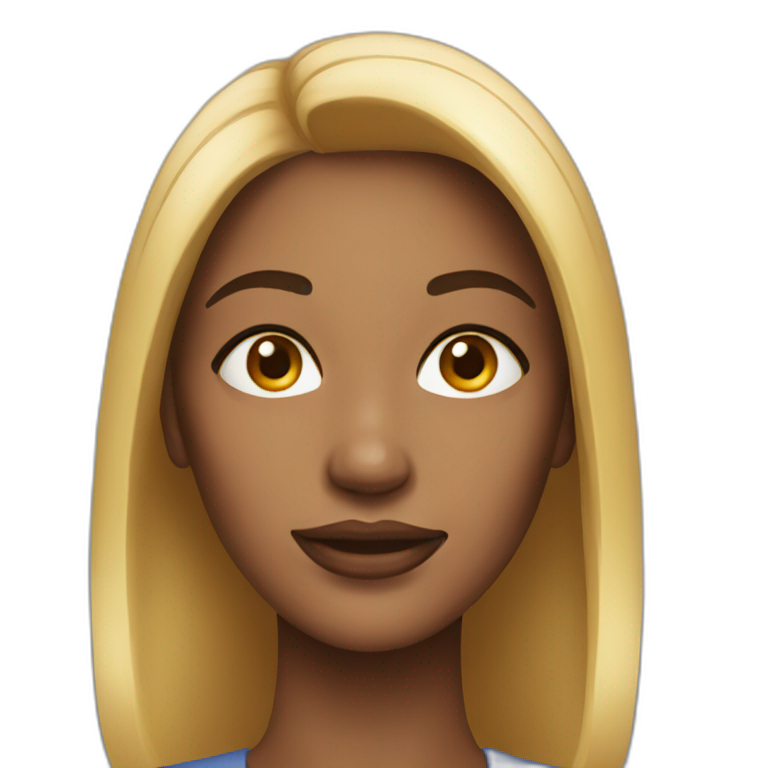realistic woman face emoji