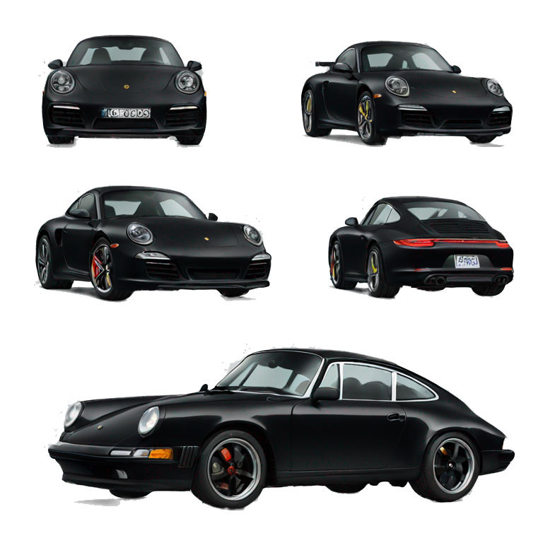 Black Porsche latest  emoji