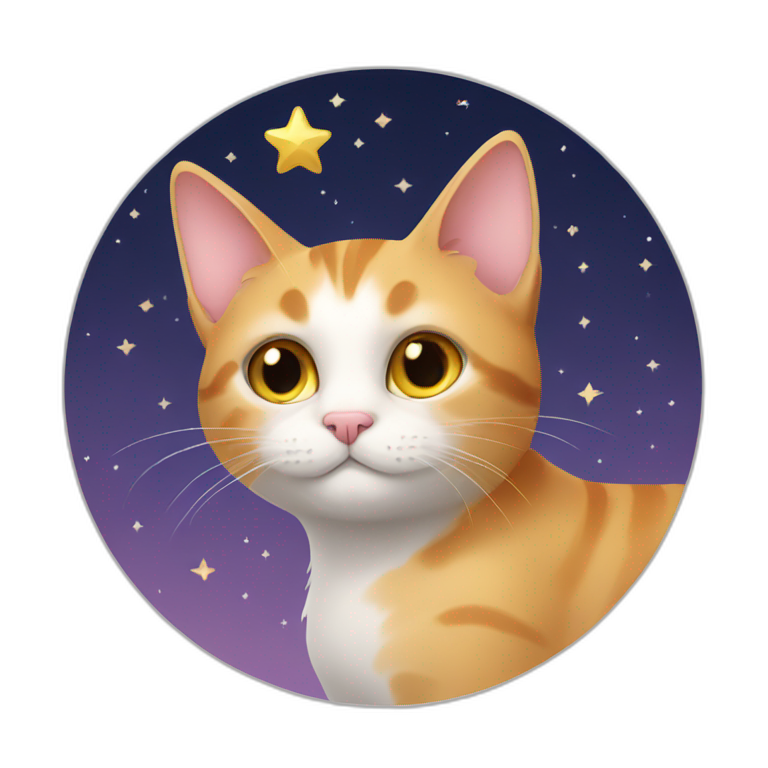 cat+stars emoji