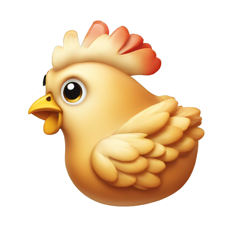Chicken cooked emoji