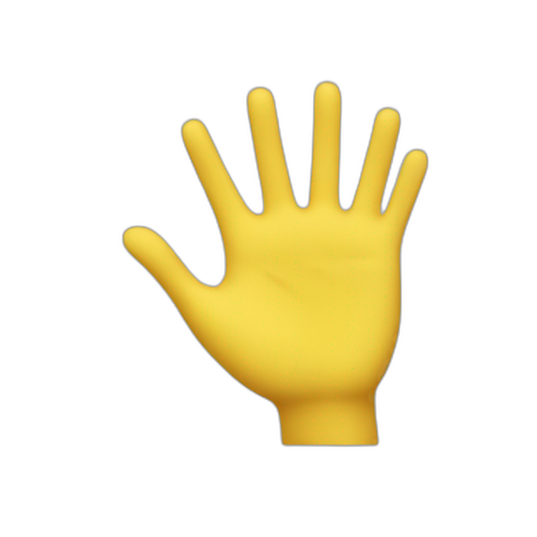 Yellow face hand to head emoji