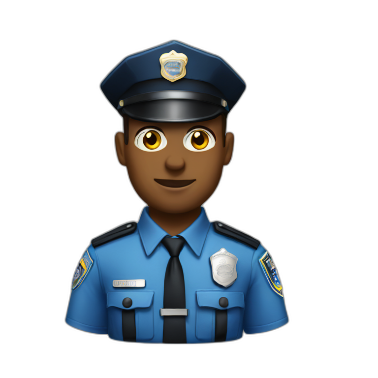 Gay police officer emoji
