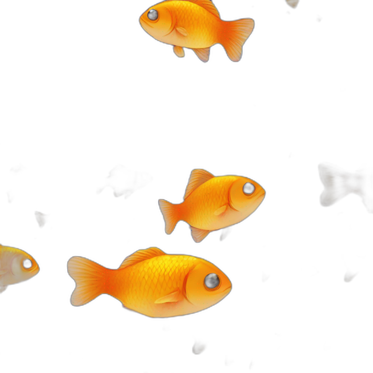 a gold fish in space emoji